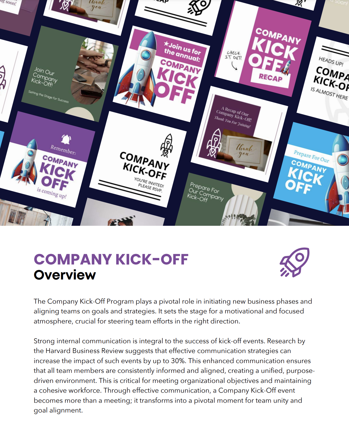 Company Kick-Off Overview