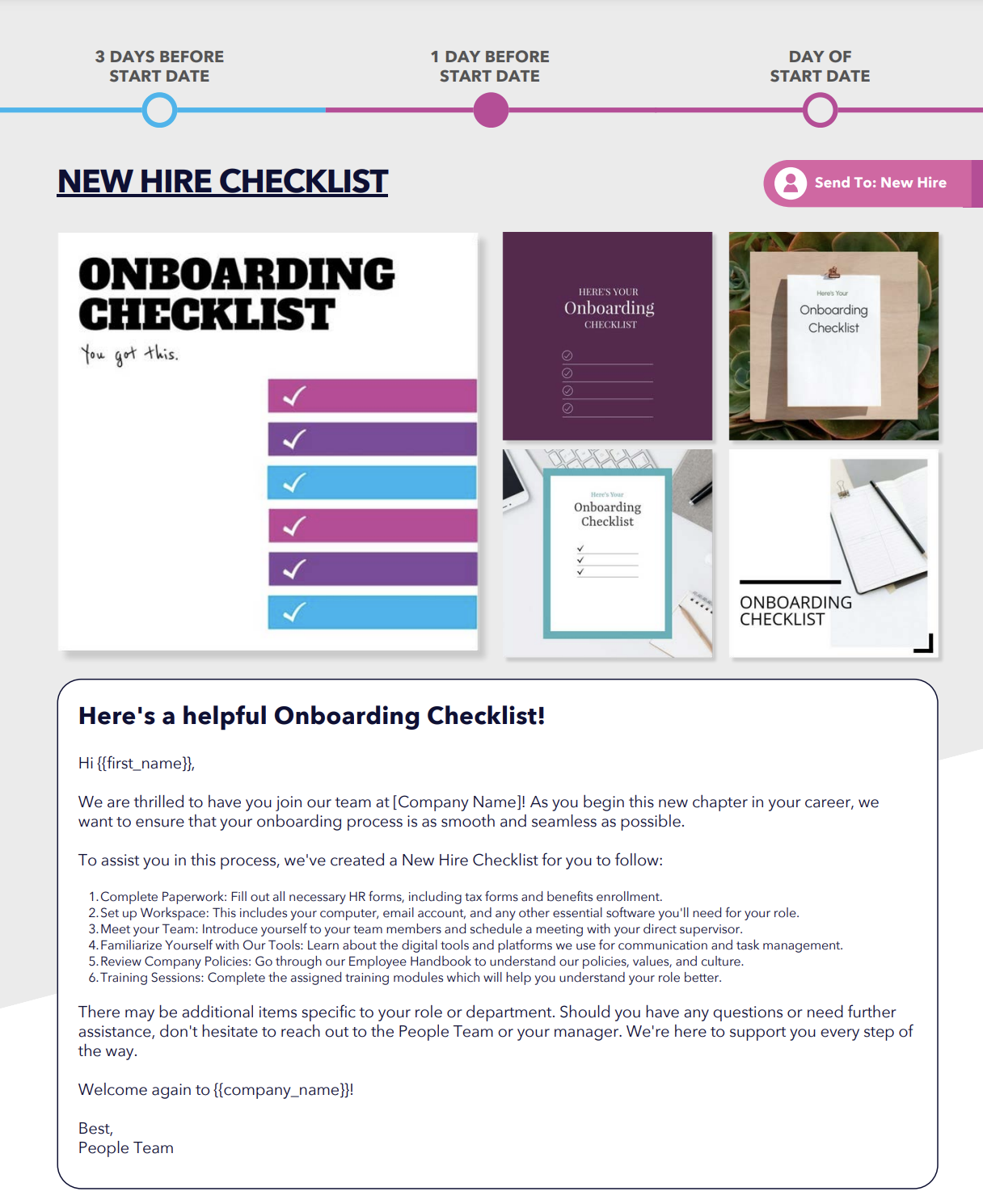 New Hire Checklist